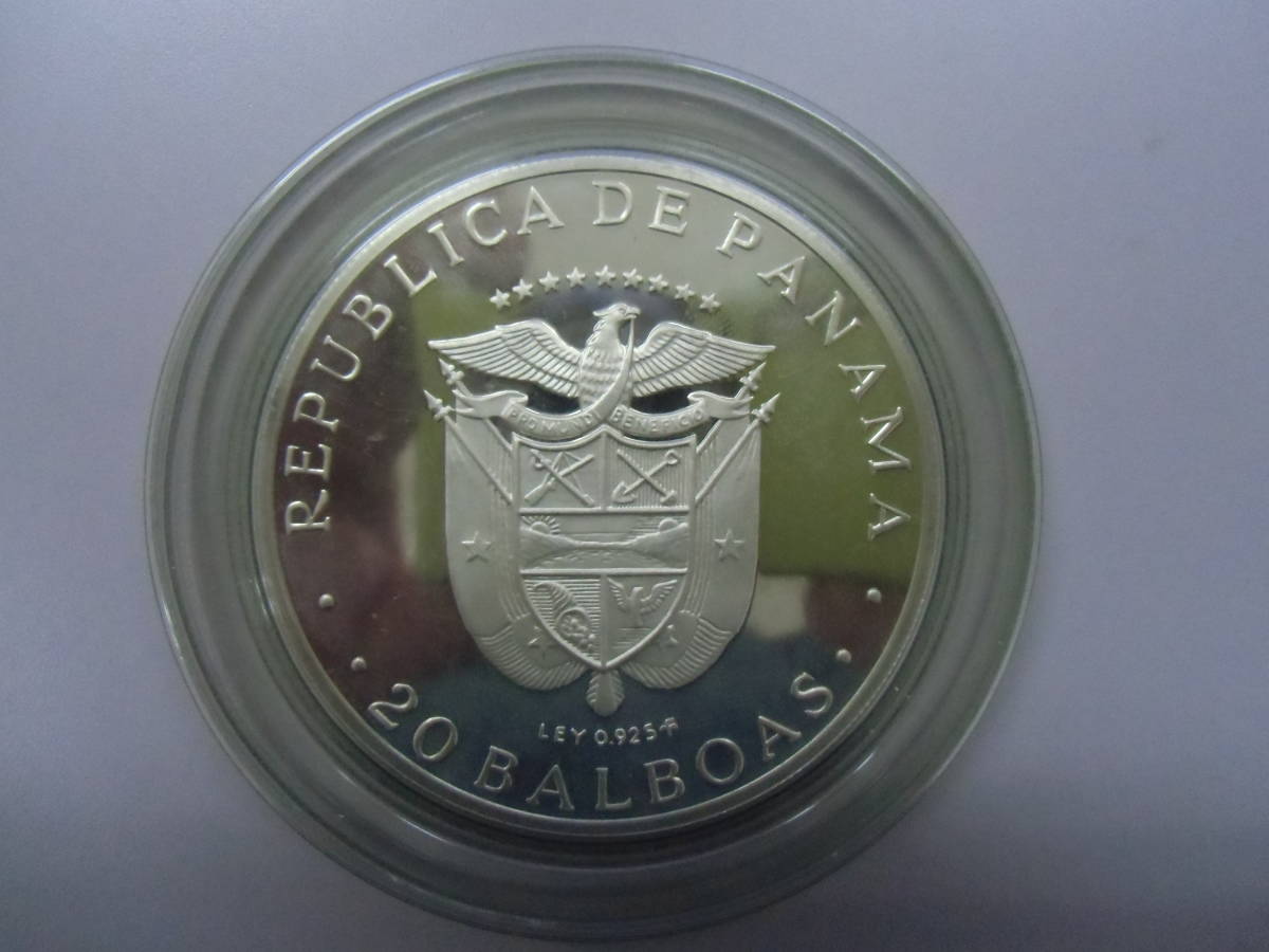 20バルボア銀貨 1973年 パナマ パナマ 1973年 20バルボア F1973年 20