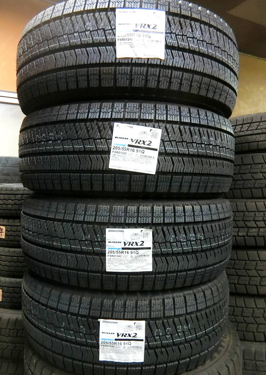 ★ 2022年製 ★ 205/55R16 ★ BS BLIZZAK VRX2 ブリヂストン ブリザック VRX2 ★ 新品 ★4本 送料込み 84，500円～★即日発送★4本set■Z131