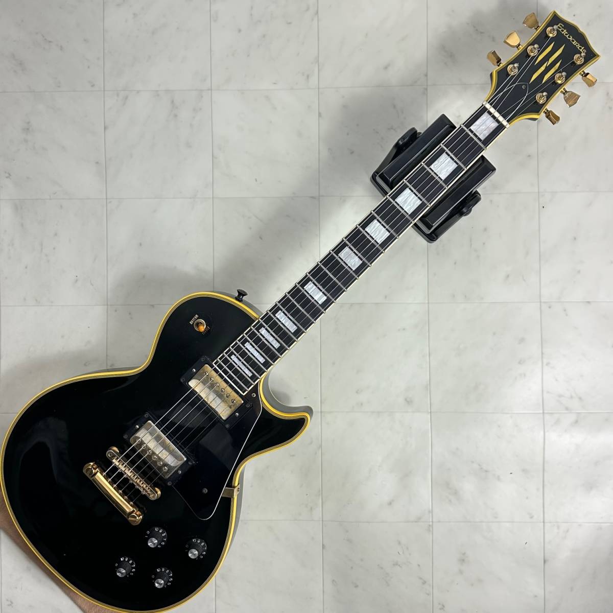 希少 ラッカー塗装 エボニー指板 Edwards by ESP エドワーズ レスポール E-LP-113LTC ダンカン 搭載 エレキギター 生産終了品 ギグケース付