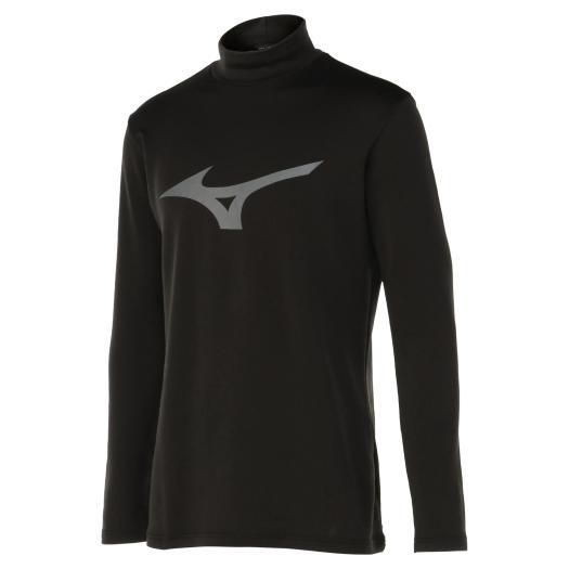 599　 [ミズノ] バイオネクスト ブレスサーモ ハイネック長袖シャツ 黒（XL）