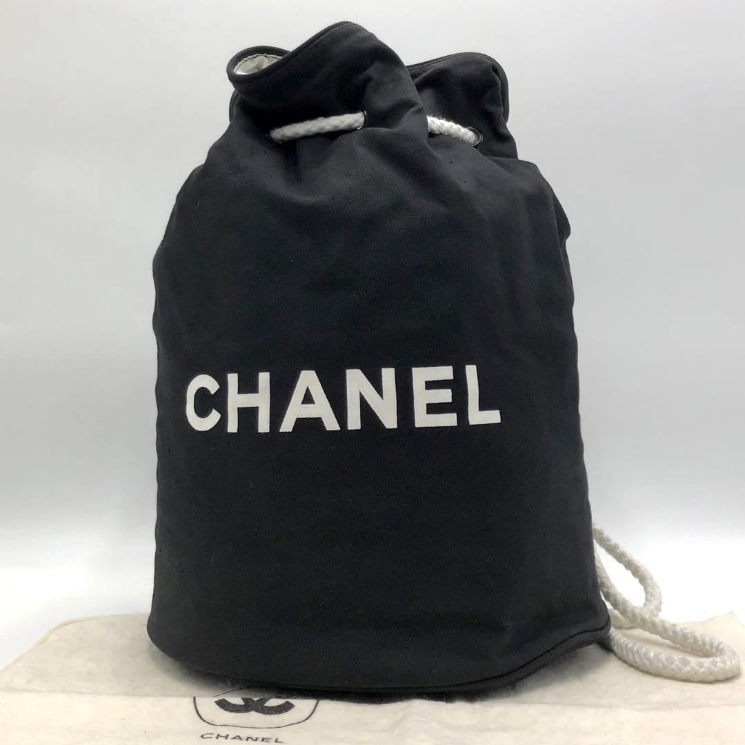 美品］シャネル CHANEL ココマーク バケツ 巾着バッグ プールバック