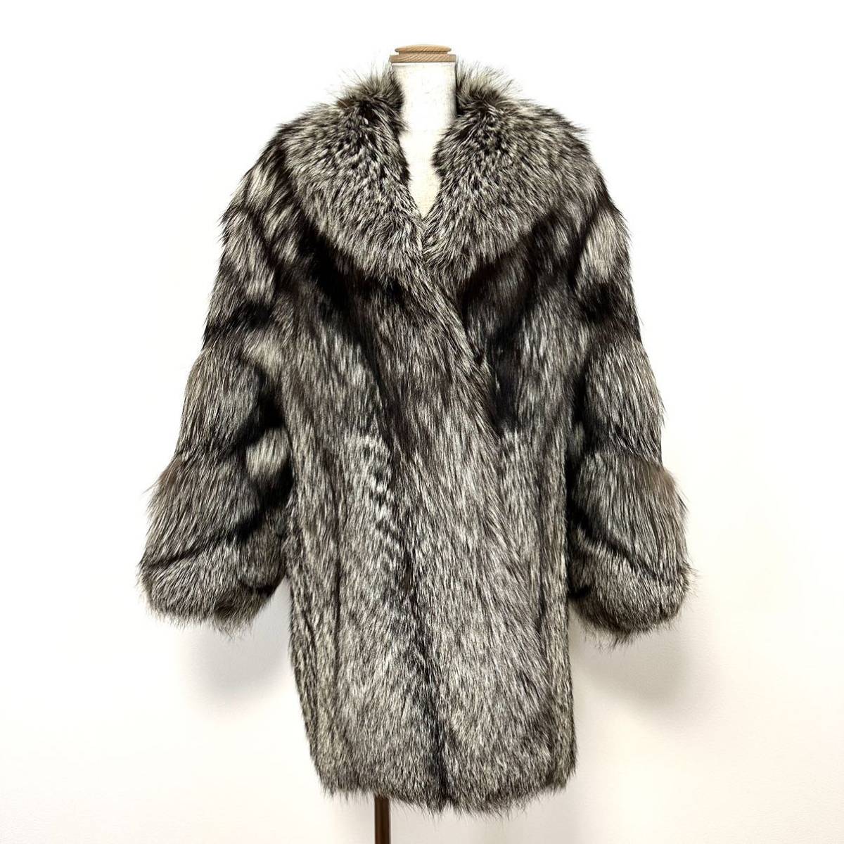 貂商 ハーフコート シルバーフォックス フォックスコート フォックス 