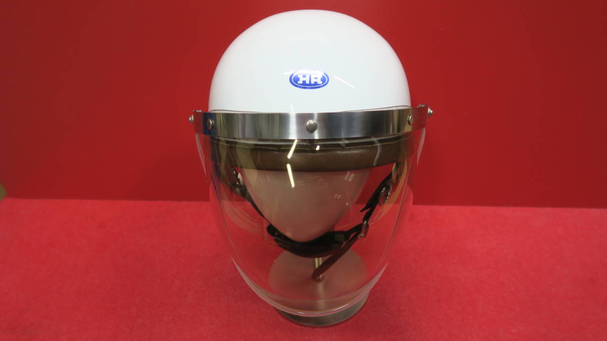 革巻きハーフヘルメット HAヒロタケアライ60S当時風 白Lサイズ 