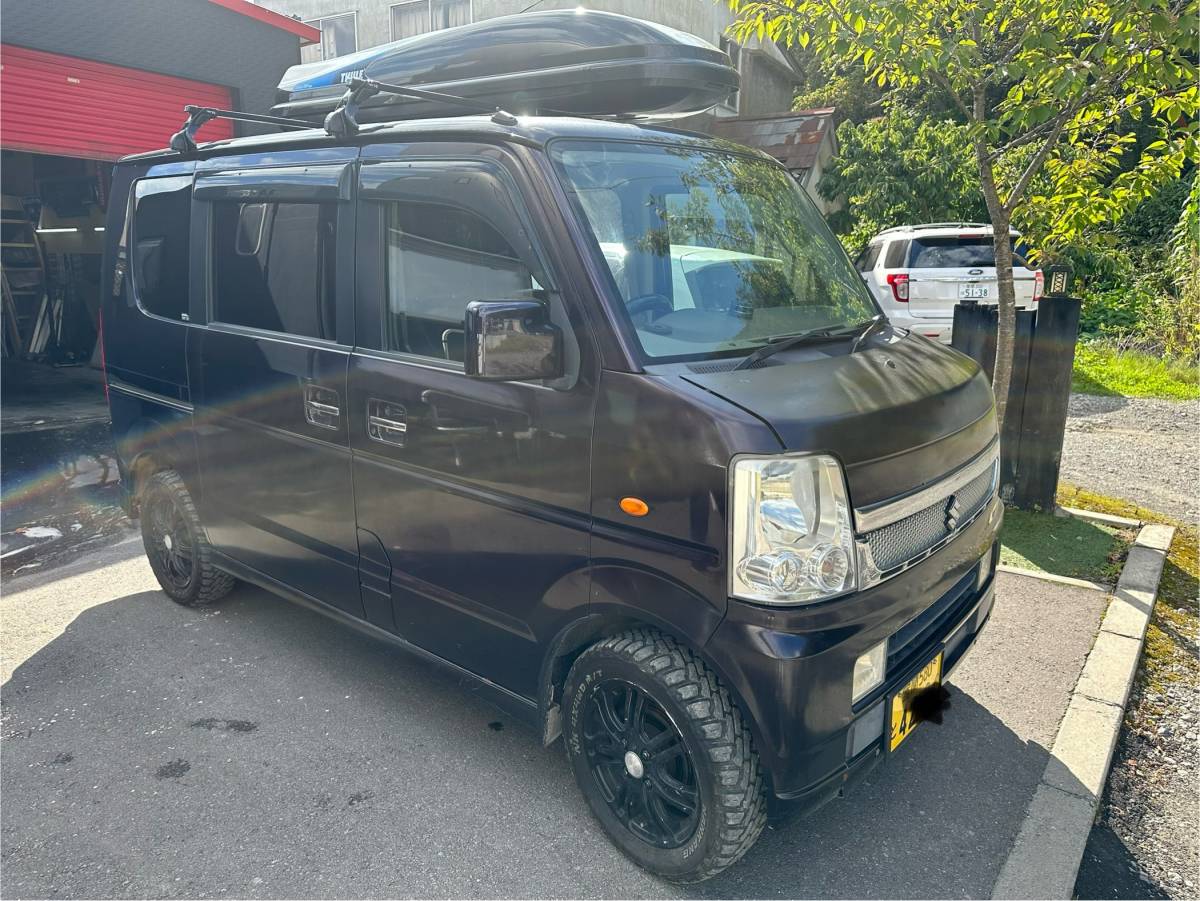 エブリィワゴン 人気のターボ 車検ロング！ 4WD 車高UP 自動車基本