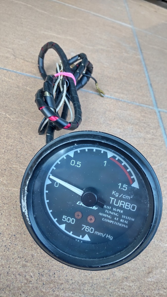 トラスト/グレッディ/GReddy/機械式　ブースト計　80パイ？当時物？　メータ稼働イルミ点灯確認済　