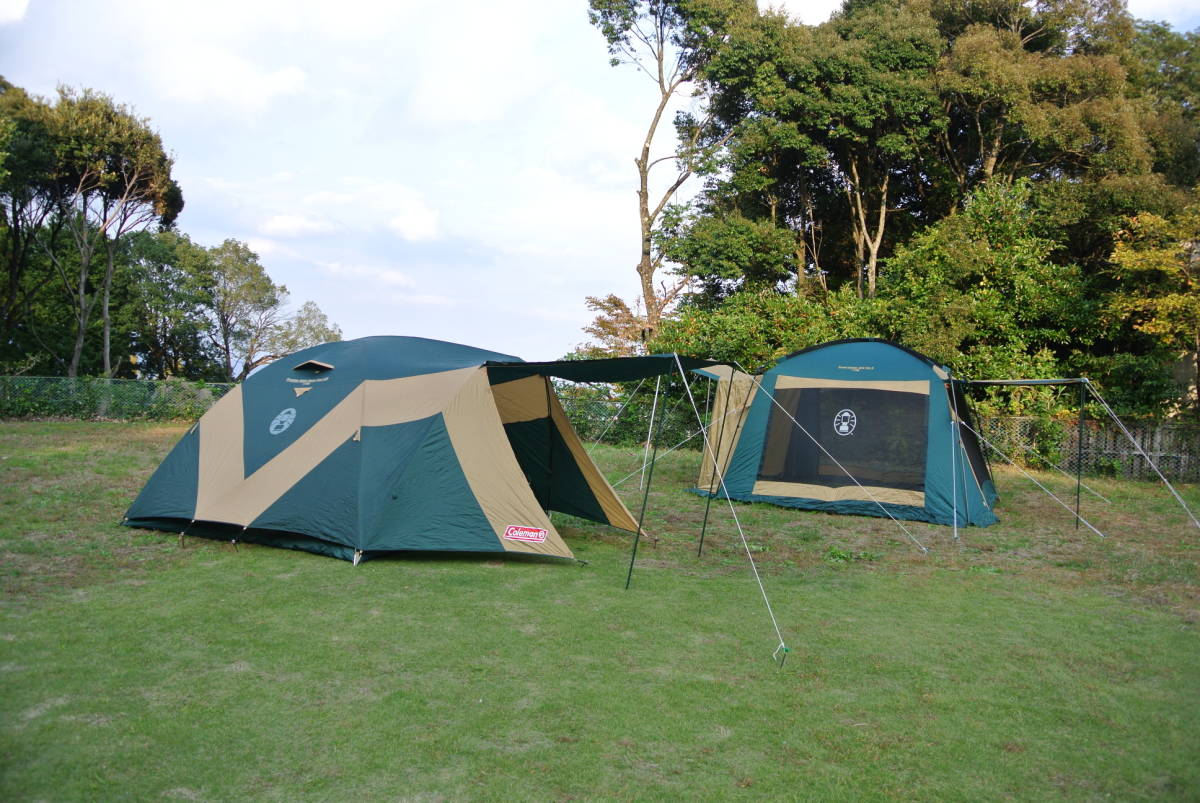コールマンColeman Frontier Wide Dome Tent 300 定番，新品 Coleman Frontier Wide Dome Tent 300 ＆ Screen Canopy