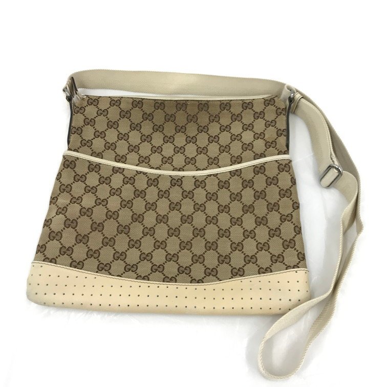 GUCCI グッチ ショルダーバッグ サコッシュ gg柄 145857