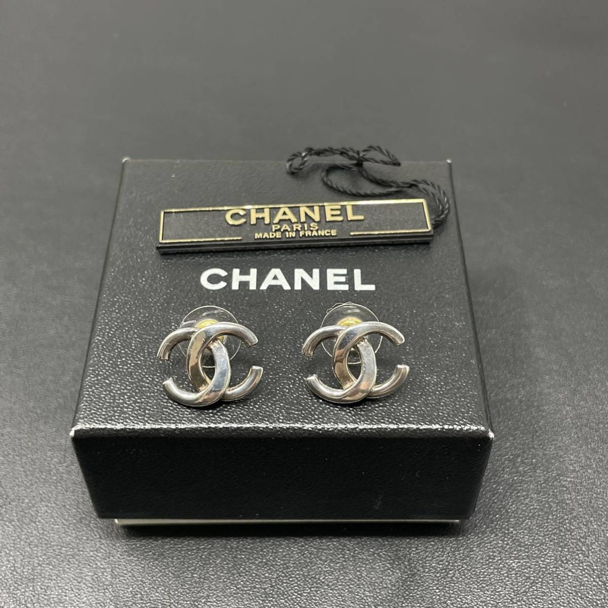 CHANEL シャネル ピアス ココマーク 01P シルバー 正規品 C231031H07 