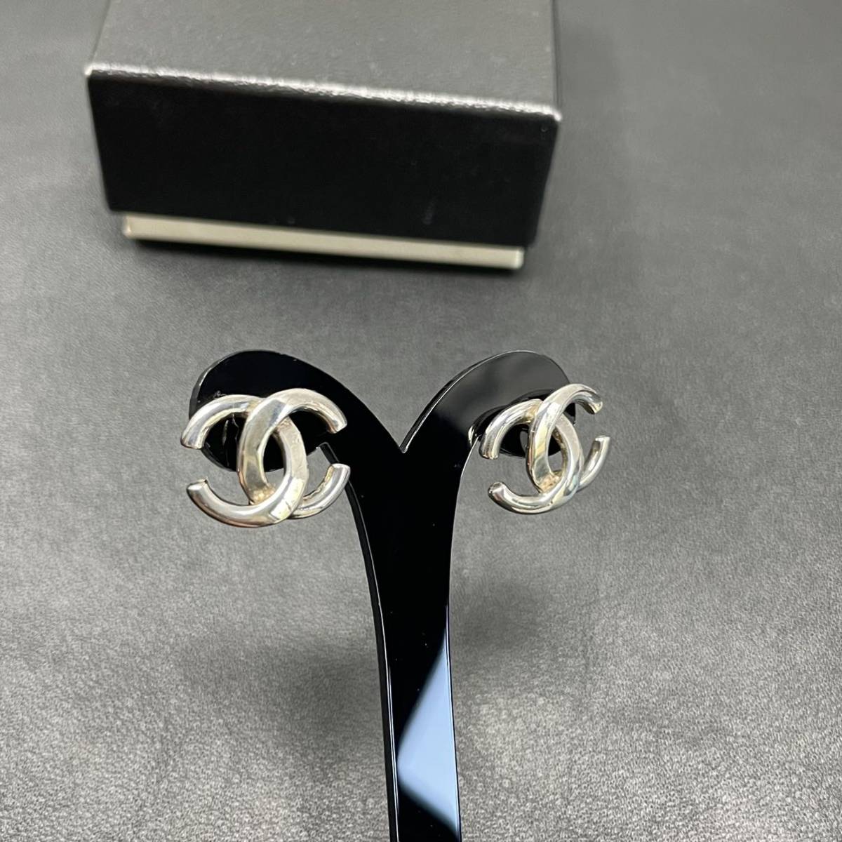 CHANEL シャネル ピアス ココマーク 01P シルバー 正規品 C231031H07 