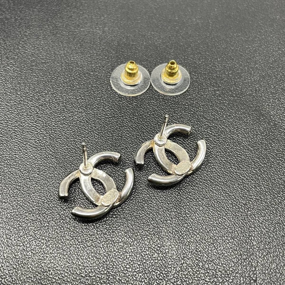 CHANEL シャネル ピアス ココマーク 01P シルバー 正規品 C231031H07 
