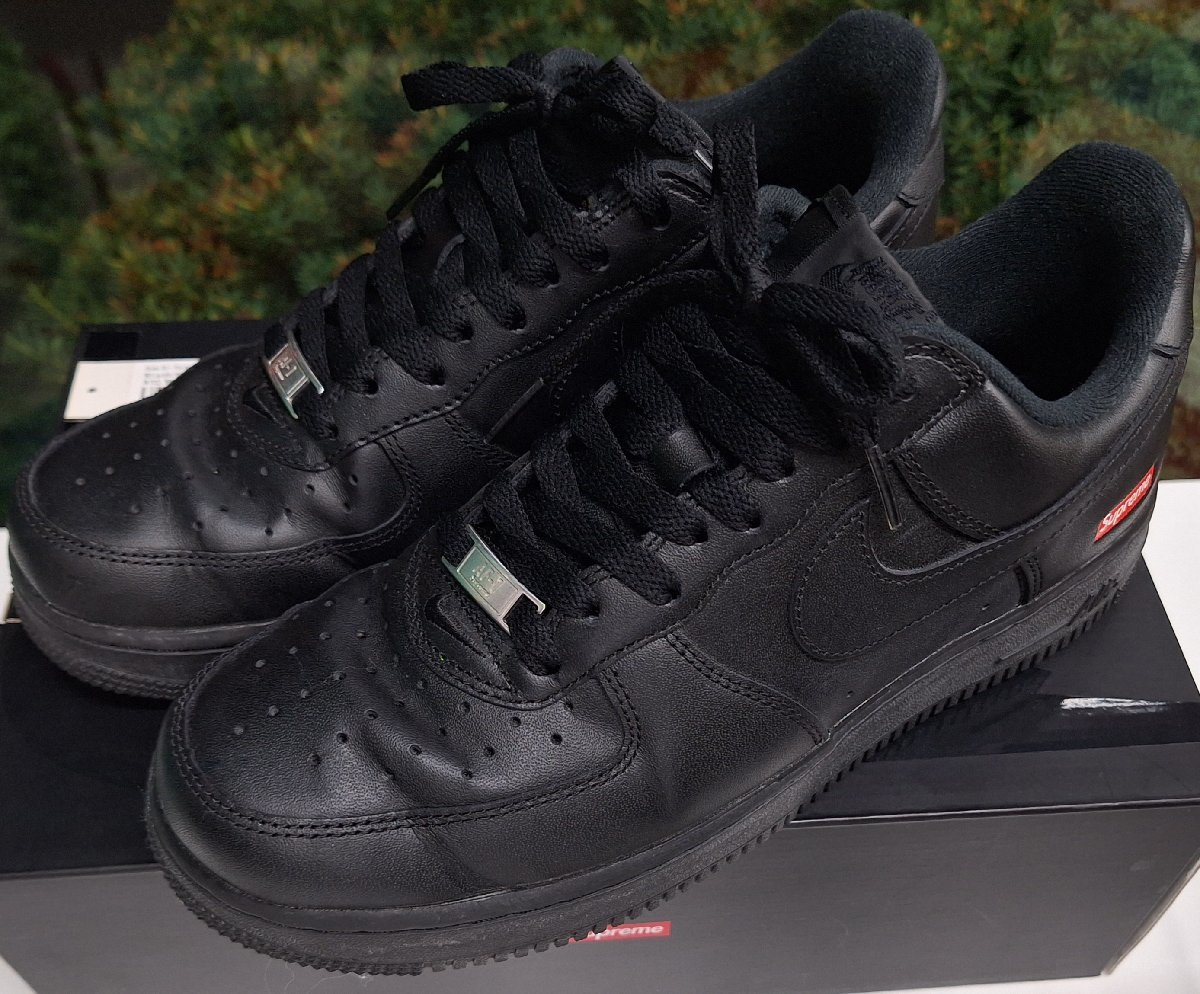 [ナイキ] SUPREME x AIR FORCE 1 LOW シュプリーム x エア フォース 1 LOW CU9225-001 ブラック 26cm R89