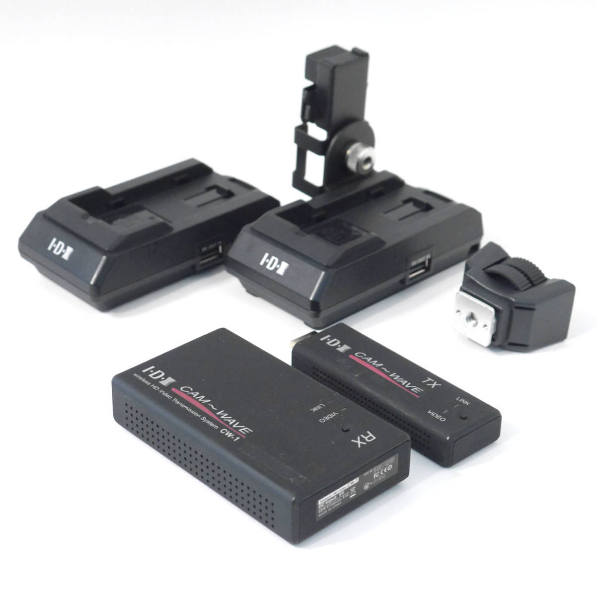 IDX I-D-X CW-1dx System HDMI: ワイヤレスHDビデオ伝送システム(受信機 IDX ワイヤレスHDビデオ伝送システム CW-1S ソニー Lバッテリー対応 無線送受信器 屋外使用可 HDMI(1080i/59.94等)対応 中古品 送料無料