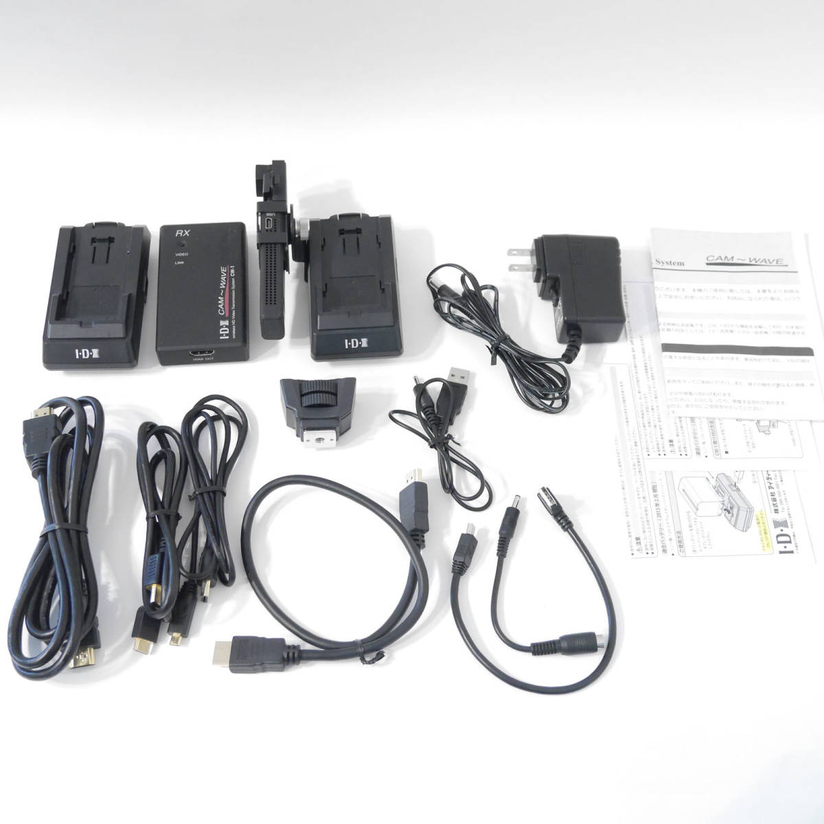 IDX I-D-X CW-1dx System HDMI: ワイヤレスHDビデオ伝送システム(受信機 IDX ワイヤレスHDビデオ伝送システム CW-1S ソニー Lバッテリー対応 無線送受信器 屋外使用可 HDMI(1080i/59.94等)対応 中古品 送料無料