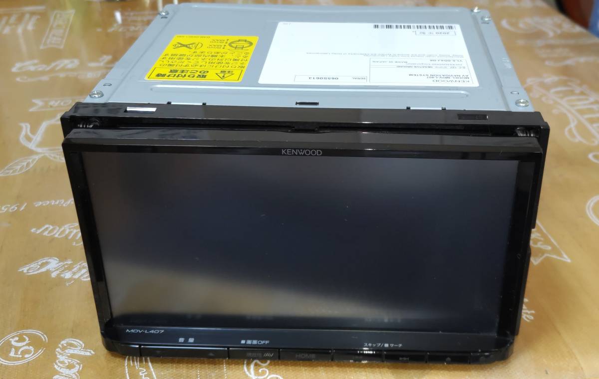 彩速ナビ カーナビ KENWOOD 美品 日産カプラー付き MDV-L402（配線