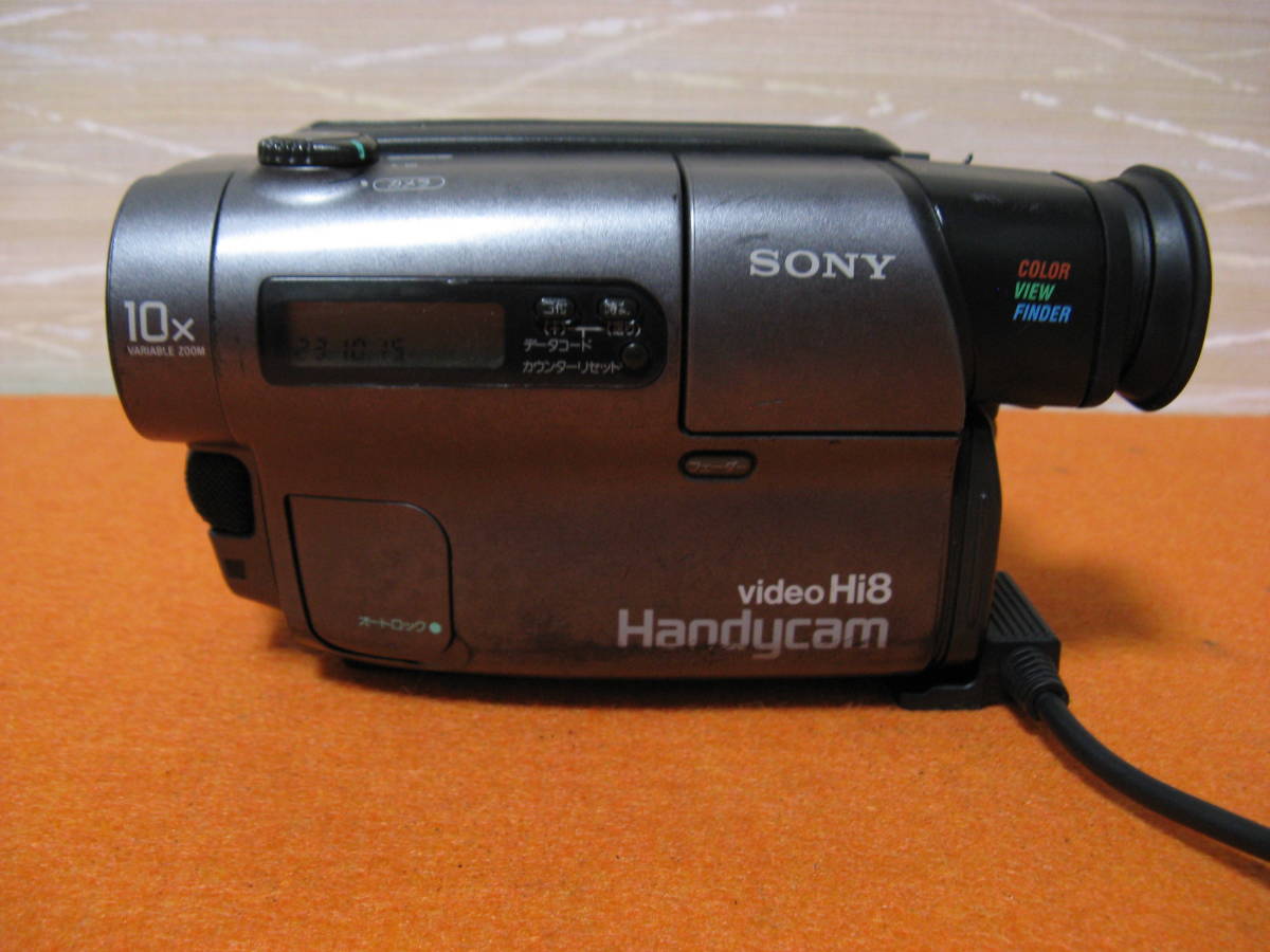 美品　撮影再生ダビングOK　SONY　CCD-TR3　付属品あり　Hi8 テープ再生・撮影OK！☆SONYのHi8/8ミリビデオカメラ/CCD-TR3☆再生