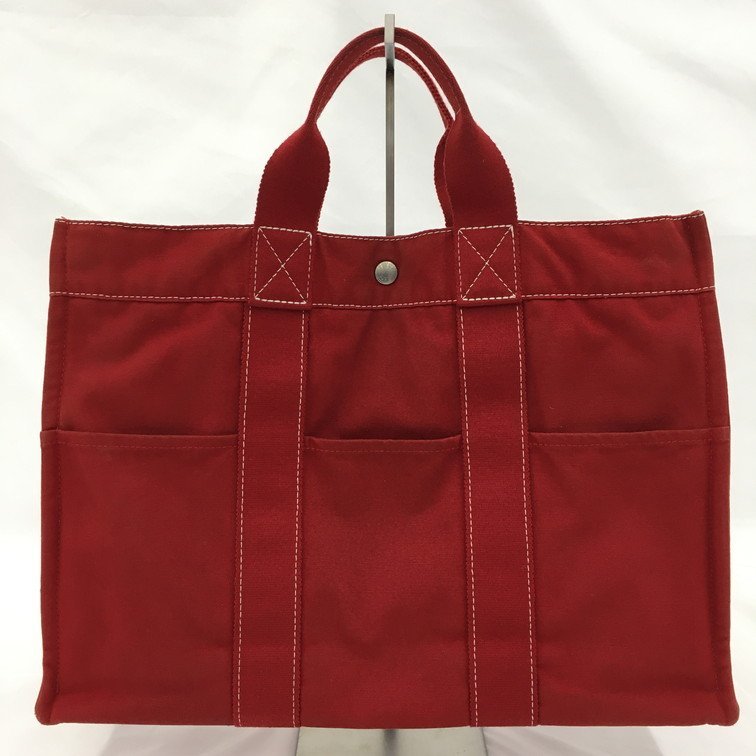 HERMES エルメス トートバッグ 赤 箱付き【BJBD3026】