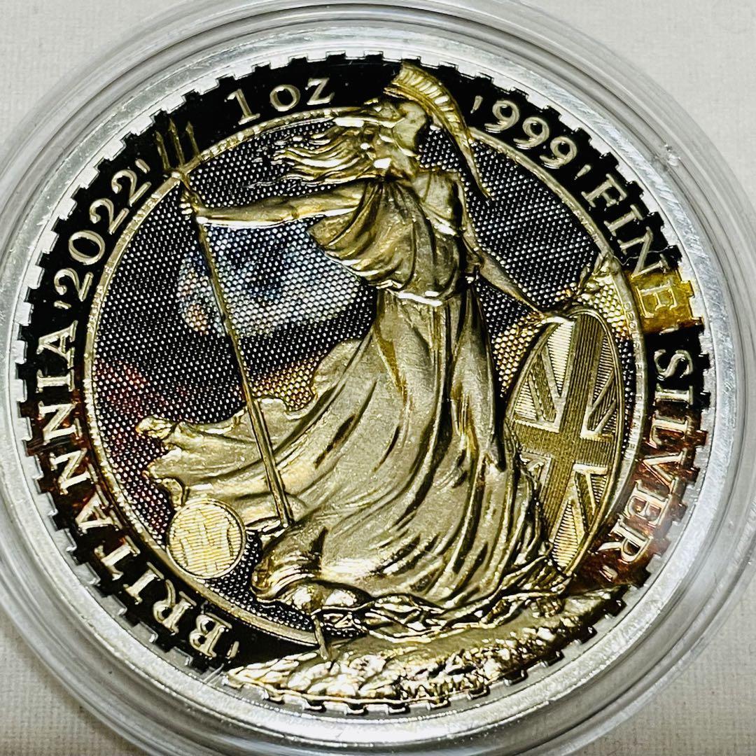 1円スタート！【日本初登場 ブリタニア カラー銀貨】2022 英国 Greeting from Mars エディション 1oz 2ポンド 限定100枚  COA 送料無料 一円 ブリタニア イギリス 銀貨 2ポンド銀貨」(硬貨 -「イギリス ポートレート