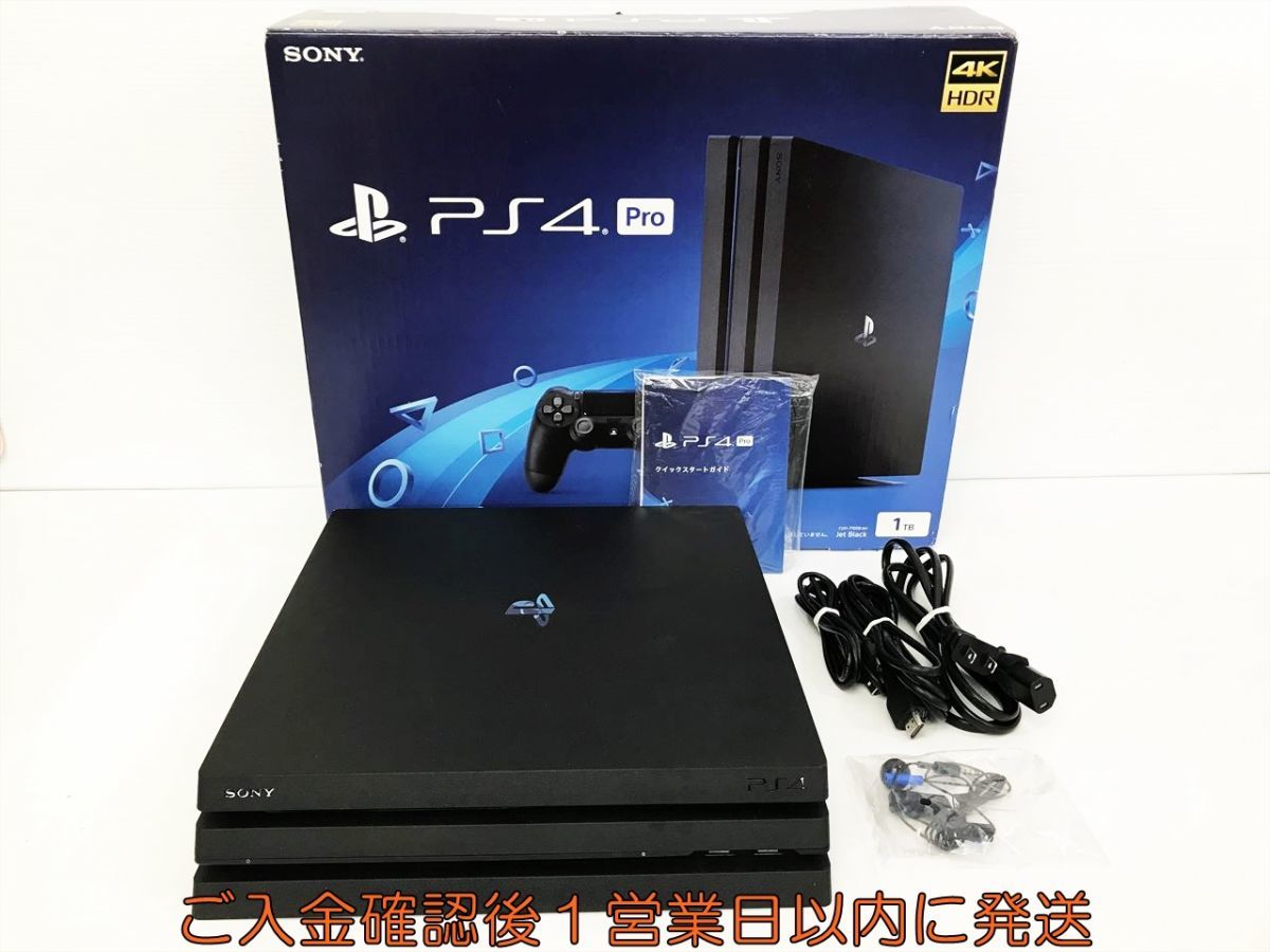 【1円】PS4Pro 本体/箱 セット 1TB ブラック SONY PlayStation4 CUH-7100B 初期化/動作確認済 J09-201kk/G4