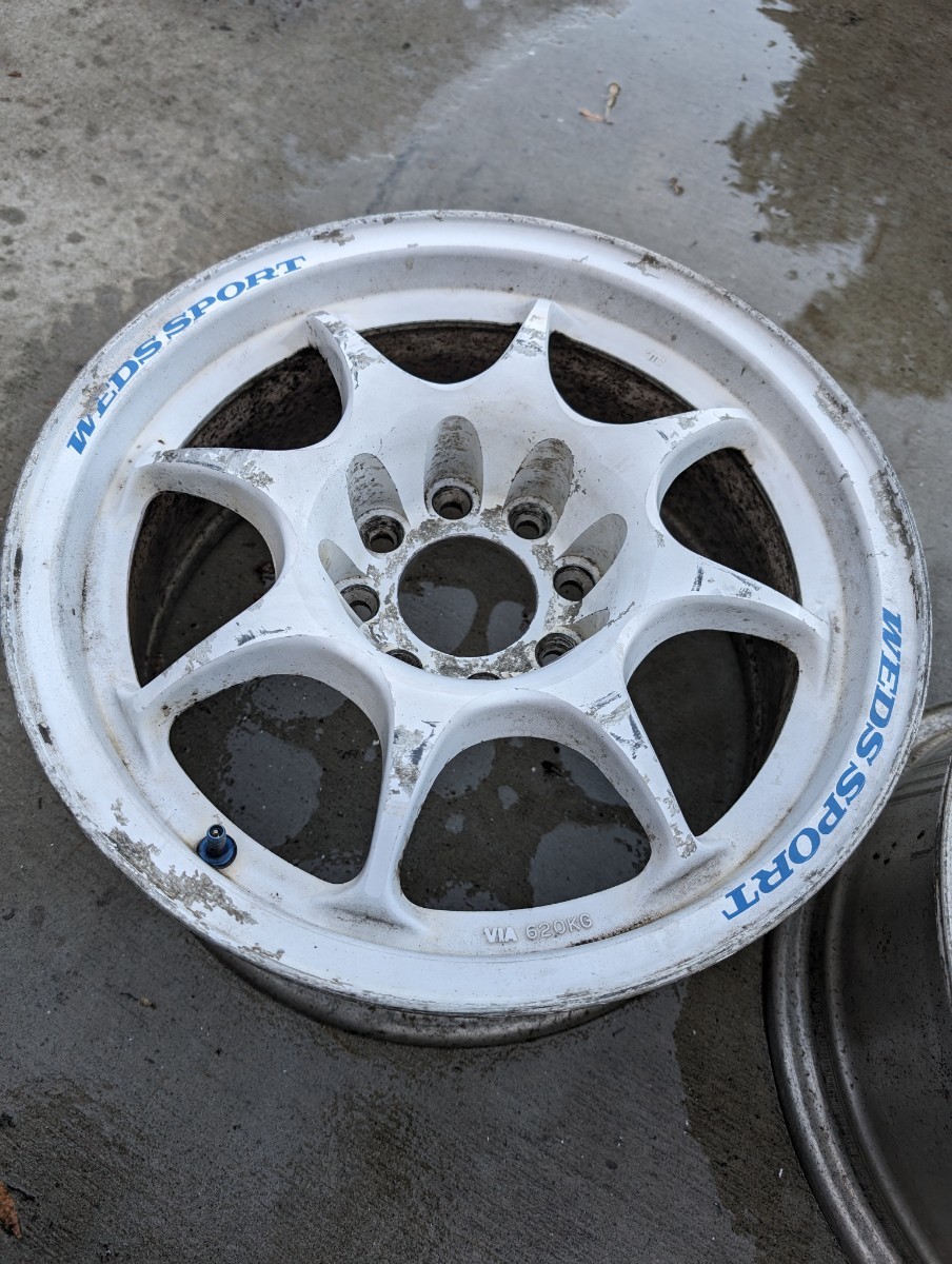 WEDS SPORT TC-05 6.5J 15インチ +15 114.3 4穴 当時物 ホイールのみ 2 