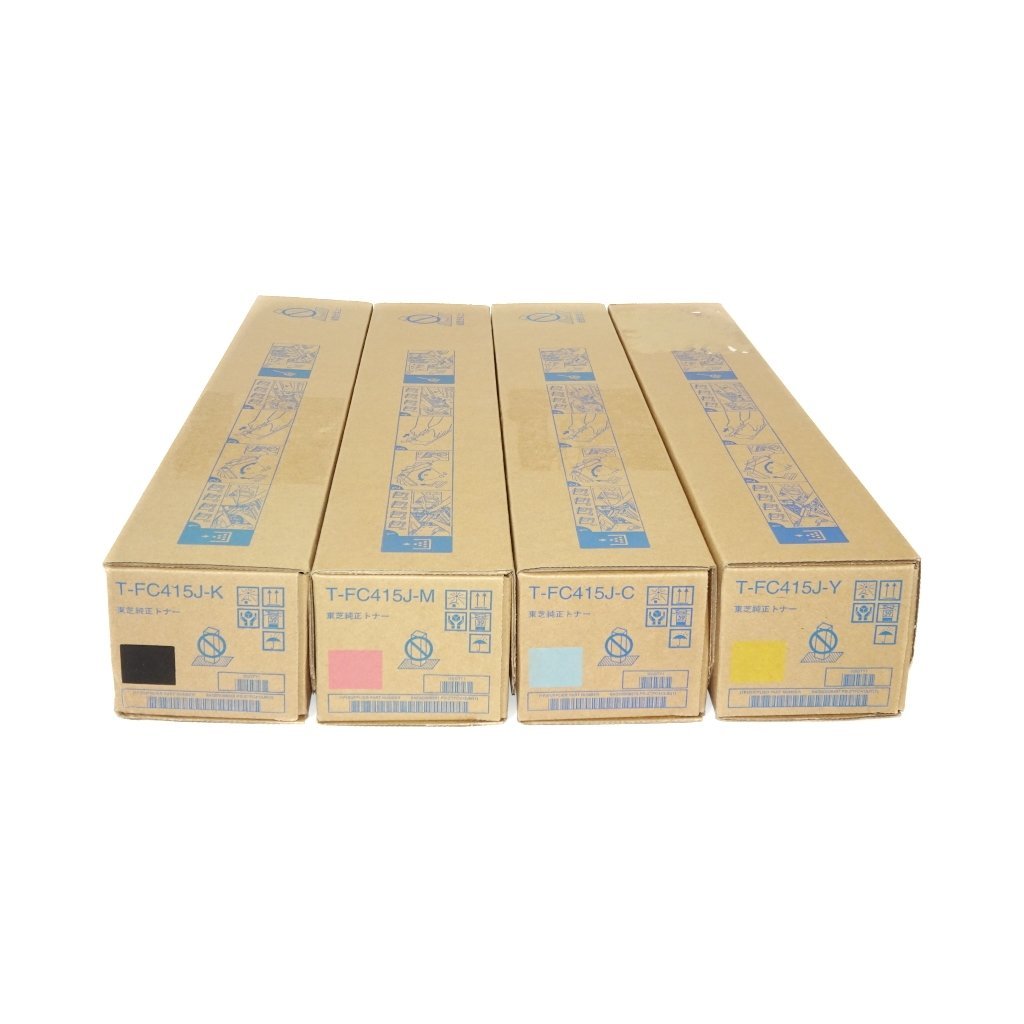 ◇4色セット 純正 TOSHIBA 東芝 純正トナー T-FC415J-K/T-FC415J-C/T