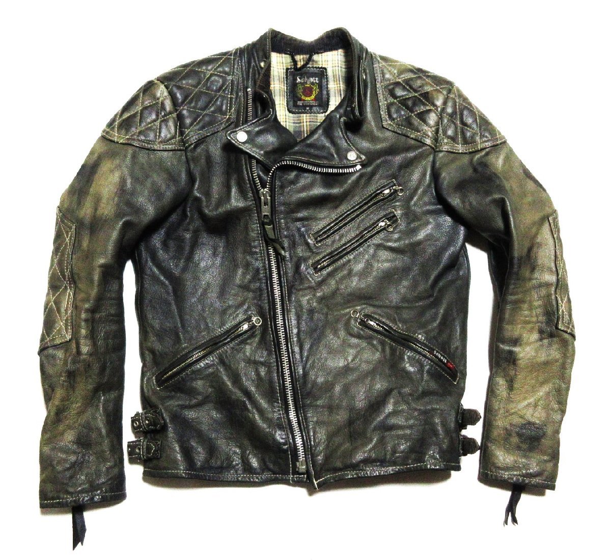 ショット ライダース LEATHER TRACKER JACKET 未使用に近い Schott 