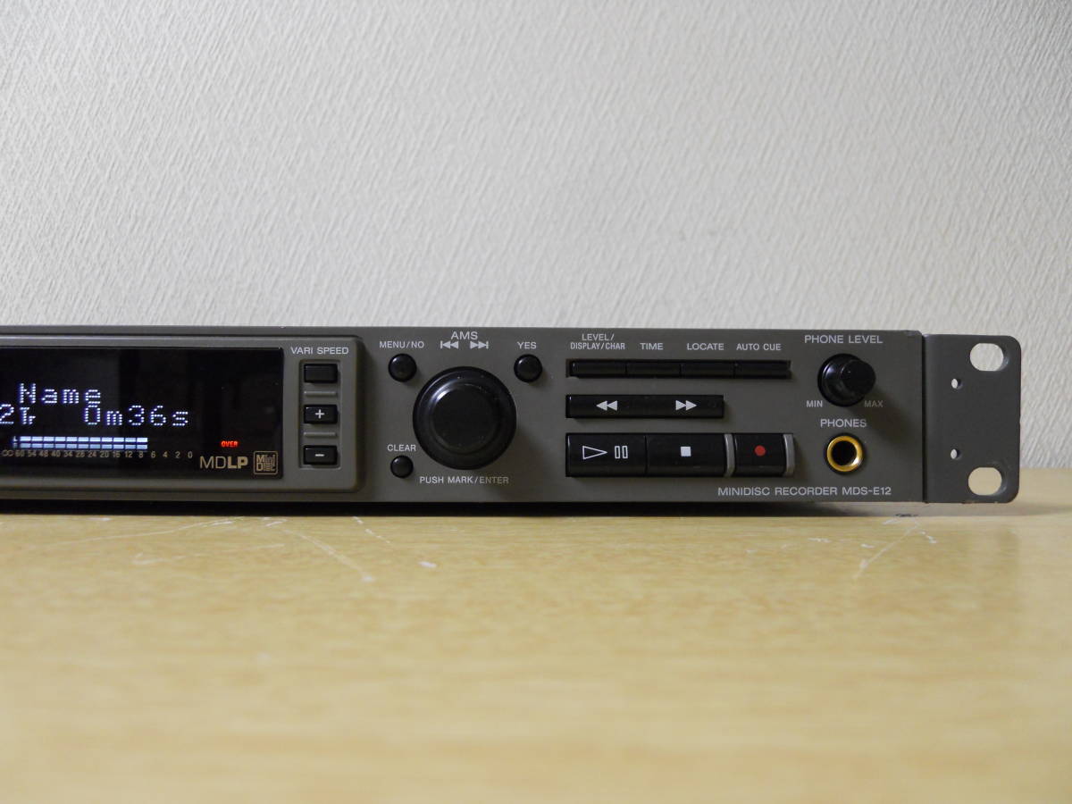 ☆SONY☆ ソニー 業務用 MDプレーヤー MDS-E12 / 動作品・メンテナンス
