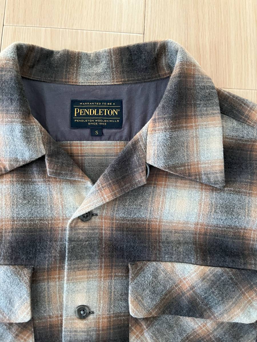 PENDLETON ペンドルトン オンブレチェック オープンカラーシャツ サイズS