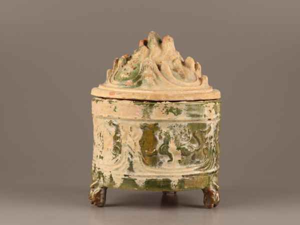 中国古玩 唐物 漢代 緑釉 香炉 時代物 極上品 初だし品 C2619 【公式通販】