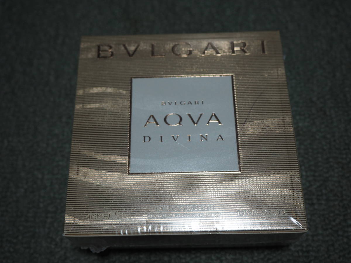 未開封保管品BVLGARI ブルガリ AQVA DIVINA アクア ディヴィーナ オードトワレ 香水 40ml イタリー製