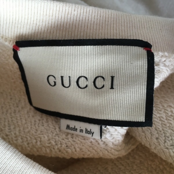 グッチ GUCCI トレーナー サイズXS - アイボリー×黒×マルチ レディース