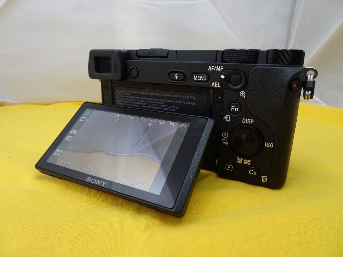【美品極低使用】 SONY α6300 パワーズームレンズキット+マクロレンズ ILCE-6300L ソニーαシリーズSELP1650 SEL30M35