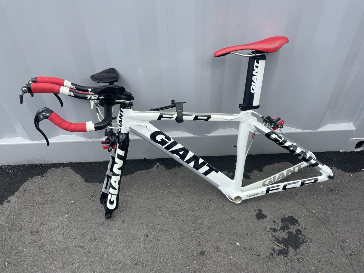 □【1円スタート】GIANT ジャイアントFCRクロスバイク フレームのみ