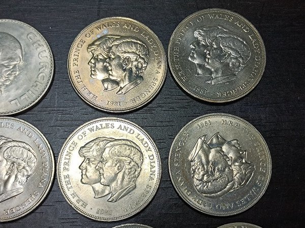 1965 イギリス チャーチル クラウン白銅貨
