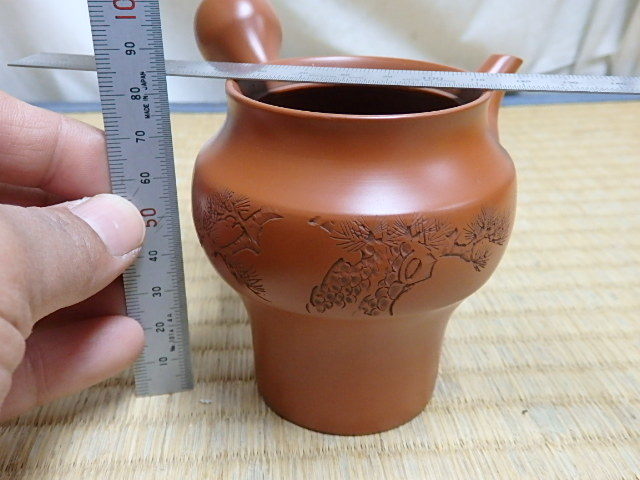 !〇常滑焼 急須 『梅原 宗光 作』 朱泥 細密彫り 松 漢詩 煎茶道具 常滑焼 の落札相場・落札価格 Yahoo!オークション ：古美術 急須 公式