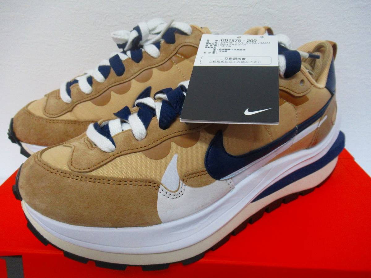 新品未使用 ナイキ×サカイ NIKE SACAI × VAPOR WAFFLE SESAME AND BLUE 