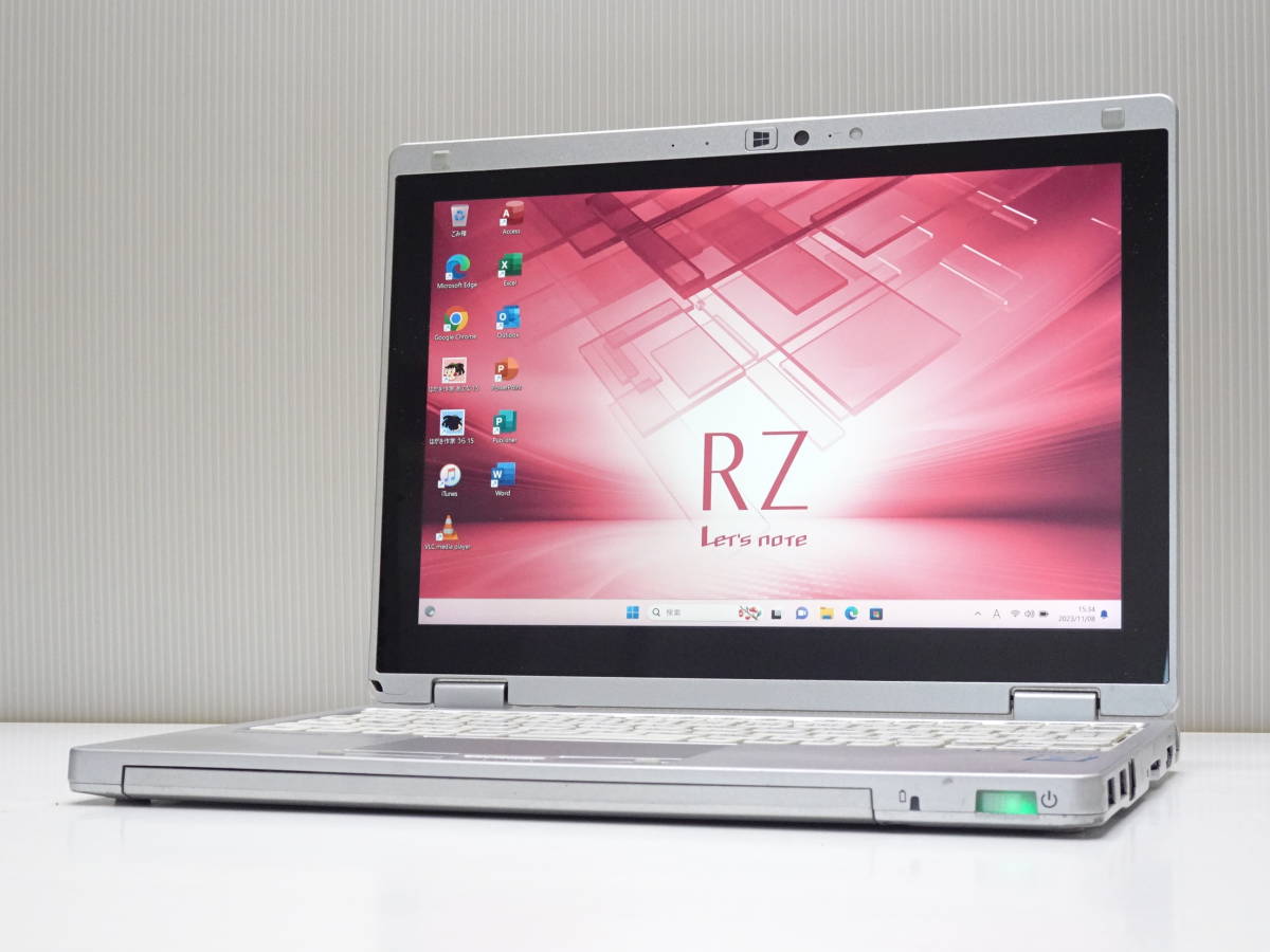 ★超軽量 タッチパネル搭載★Panasonic CF-RZ6 第7世代 Core i5 7Y57/8GB/SSD 128GB Win11 MSoffice 10.1インチ 1920x1200 管HB-714