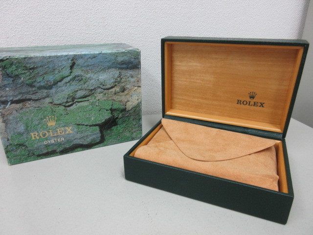 空箱のみ】ROLEX 内外箱 グリーン 緑 68.00.01 純正BOX 16233シール有 