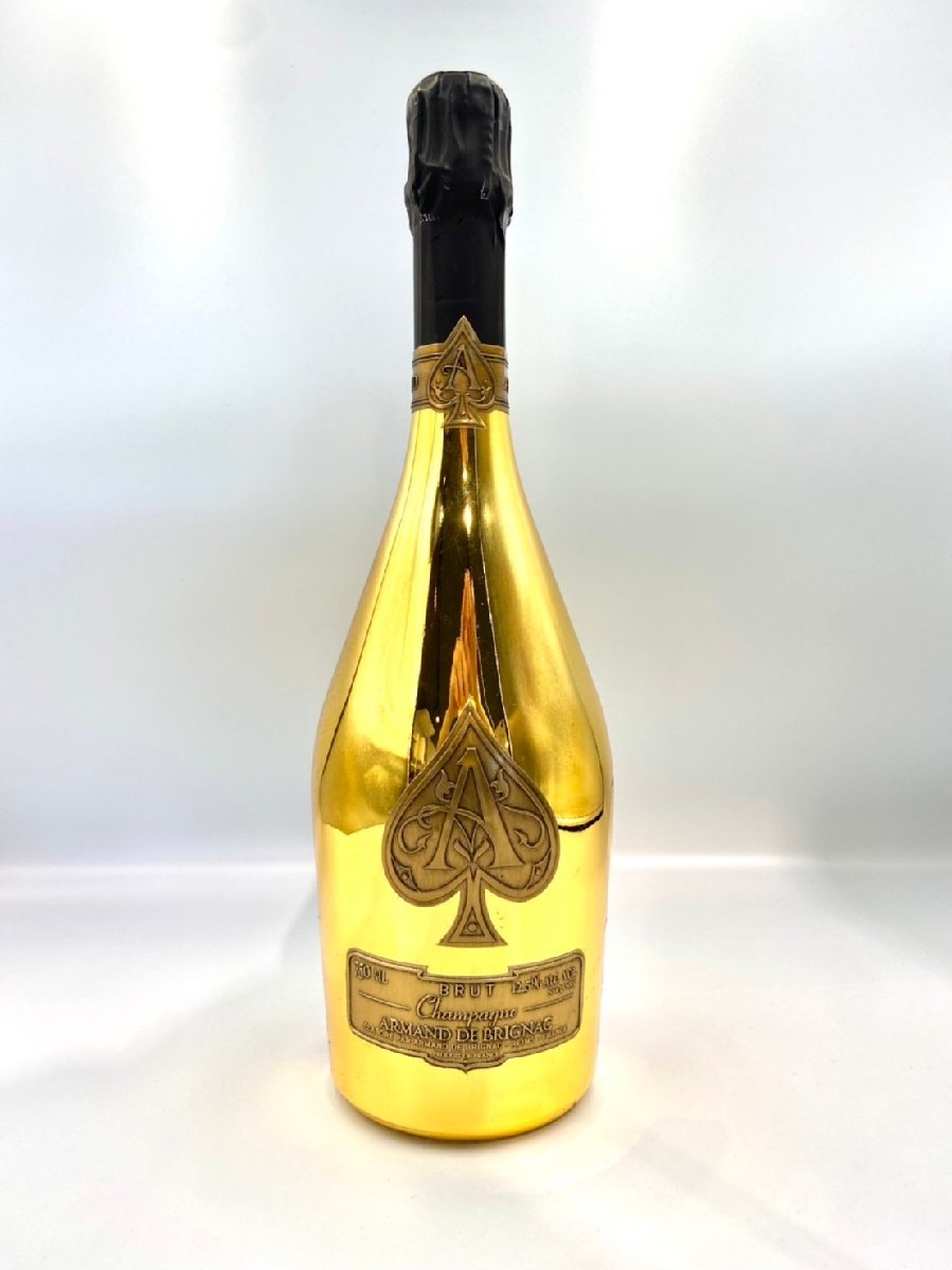 ST【同梱不可】アルマンド ゴールド シャンパン 750ml 12.5％ 1720ｇ 未開栓 古酒　Z023249 ゴールド ブリュット ブリニャック DE BRIGNAC 飲料