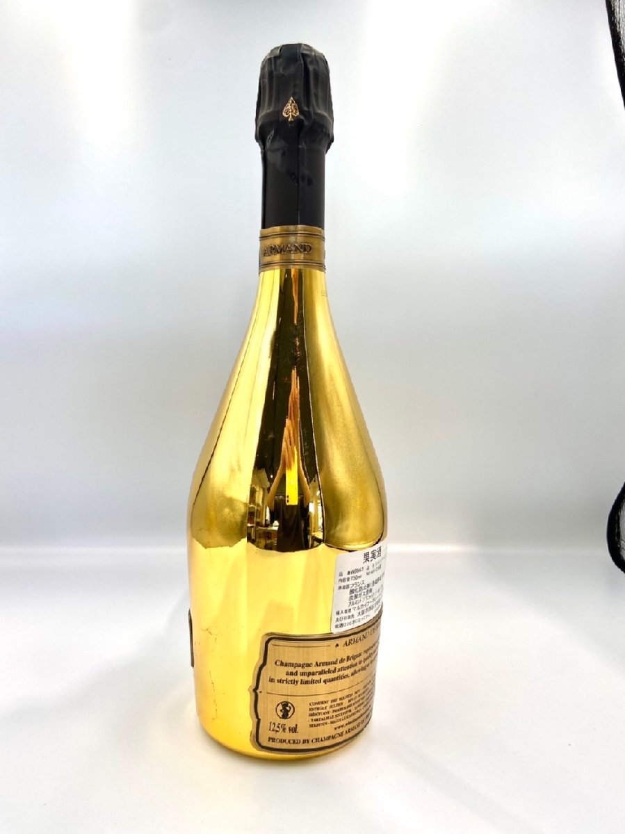 ST【同梱不可】アルマンド ゴールド シャンパン 750ml 12.5％ 1720ｇ 未開栓 古酒　Z023249 ゴールド ブリュット ブリニャック DE BRIGNAC 飲料