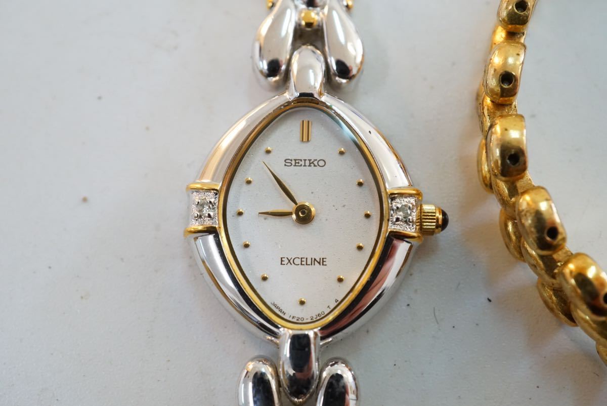 F20 SEIKO/セイコー ダイヤモンド ルビー サファイア付き レディース 