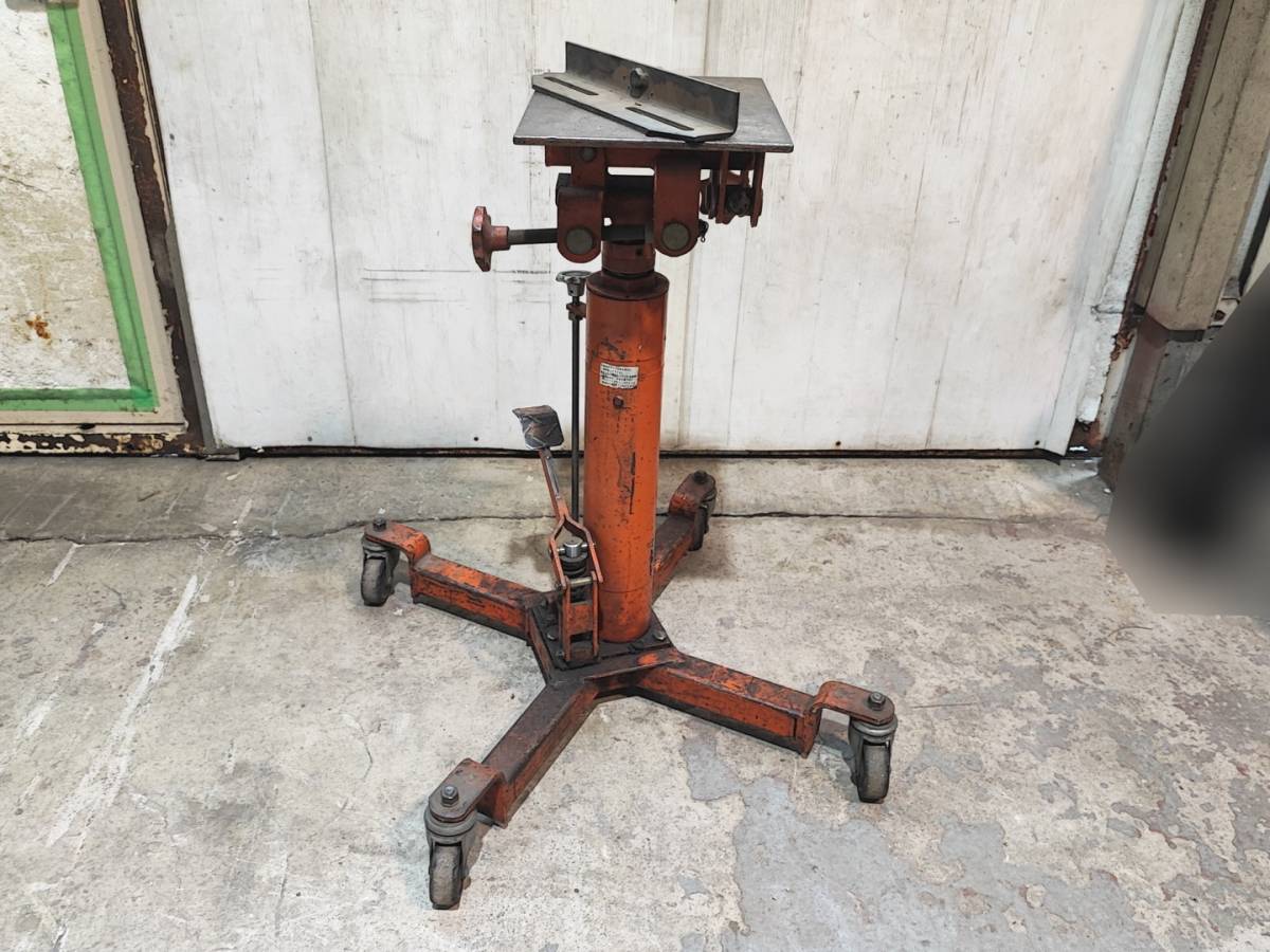 9974 中古 引取限定 ハイミッションジャッキ バンザイ HMJ-450T 油圧 ミッションリフト リフトサポート カーメンテ 自動車整備機械工具