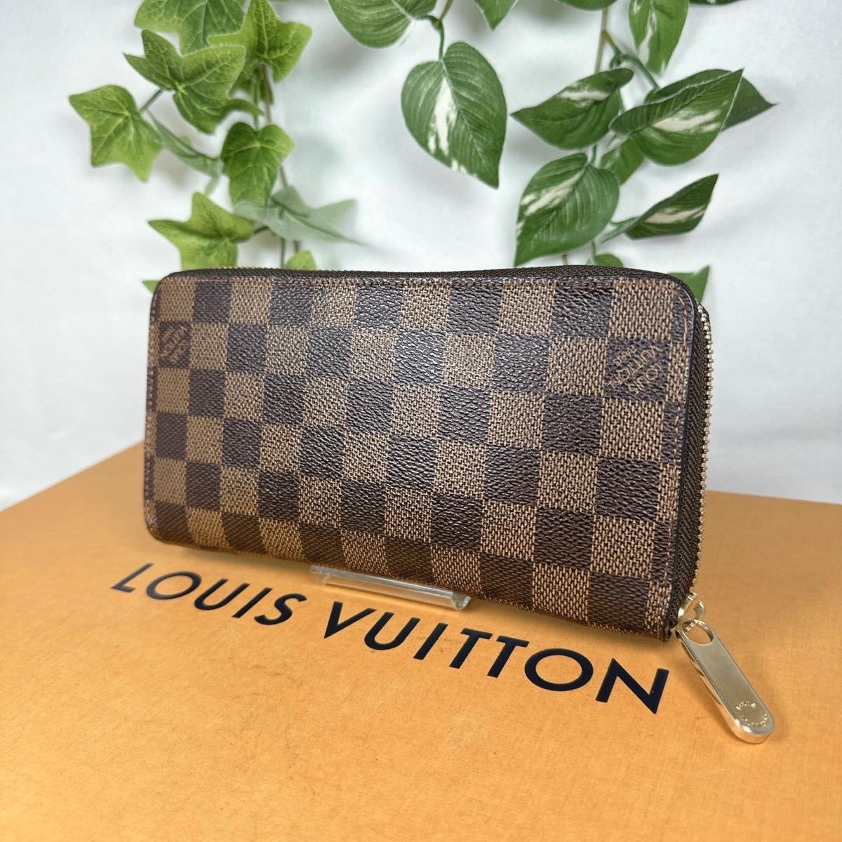 1円 ルイヴィトン LOUIS VUITTON ダミエ 長財布 ジッピー ラウンド 