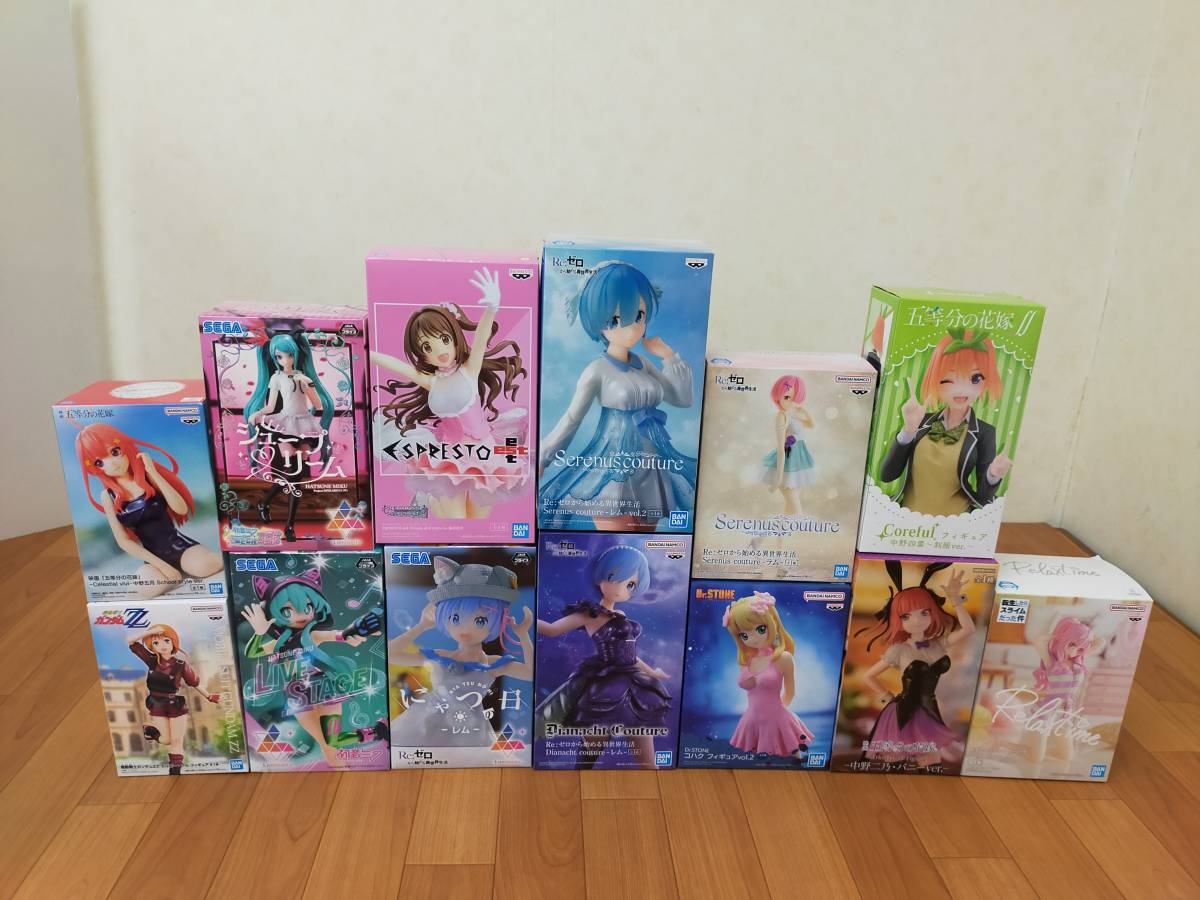 美少女フィギュア まとめ売り 五等分の花嫁 リゼロ 初音ミク 10体セット 美少女フィギュアまとめ売り 五等分の花嫁 初音ミク Re:ゼロ 僕アカ