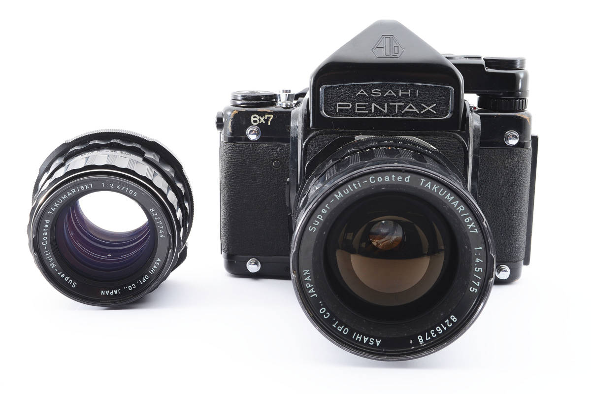 ペンタックス 6x7 中判フィルムカメラ レンズ2個付き PENTAX