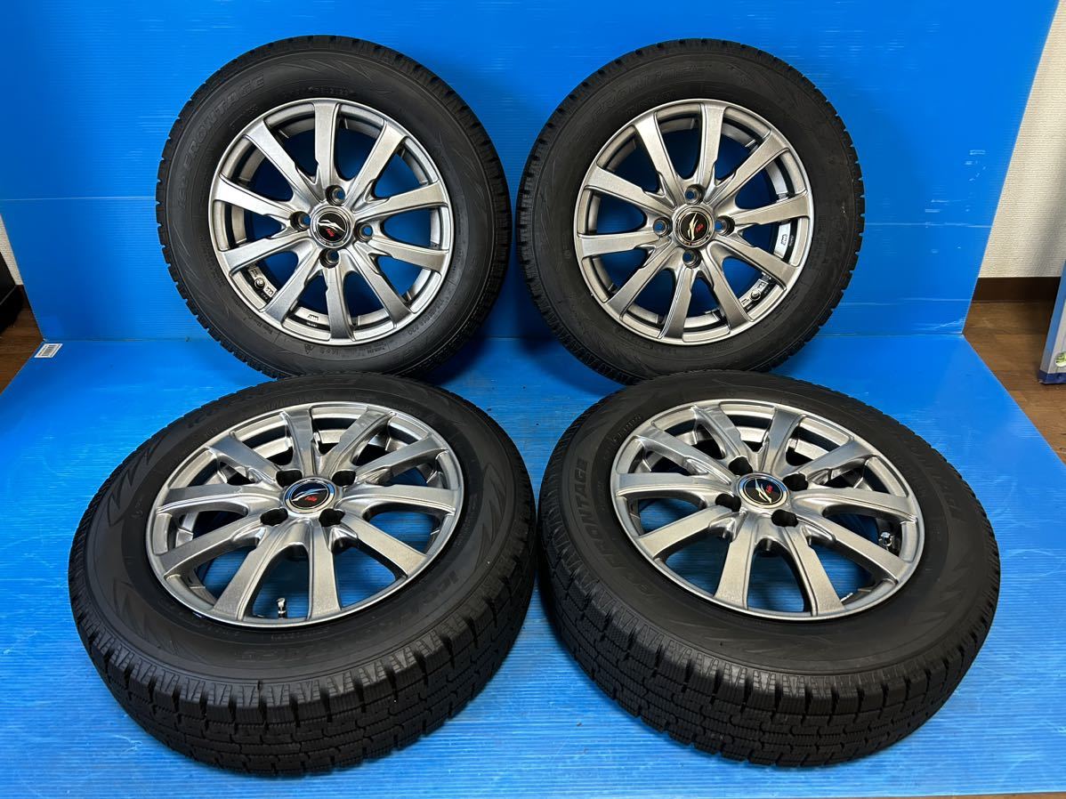  175/65R14 82Q ice FRONTAGE 社外品 FANG 14インチ 14x5.5J +38 100/4H スタッドレス 4本 2022年製 バリ山(スタッドレスタイヤ)｜売買されたオークション情報、yahooの商品情報をアーカイブ公開 - オークファン 4穴