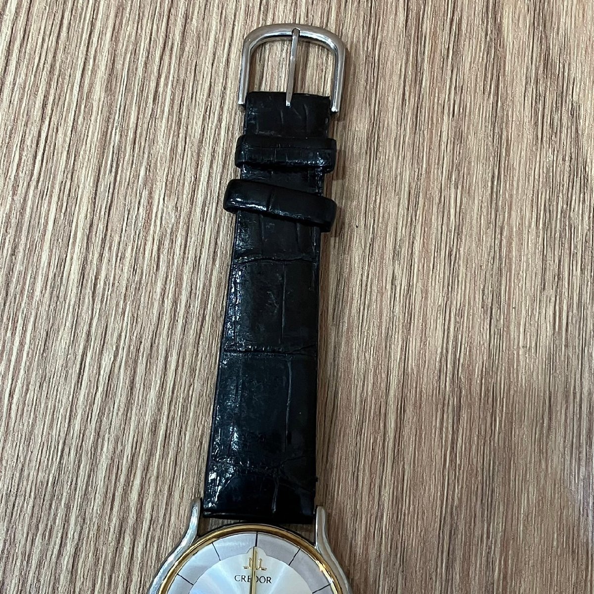 不動 SEIKO セイコー クレドール CREDOR 5A74-0020 18K BEZEL 腕時計 