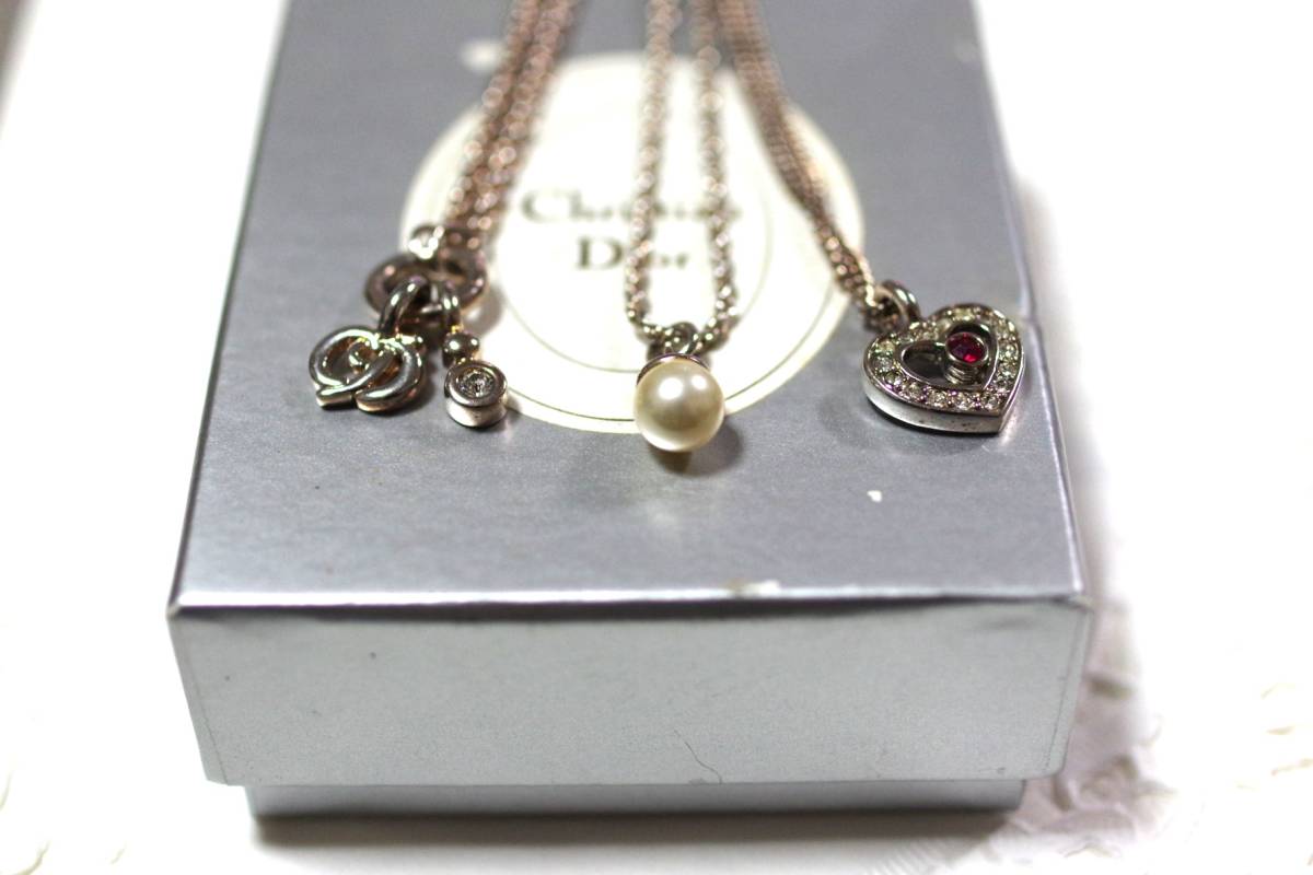 Christian Dior クリスチャンディオール ネックレス 3点セット 【公式 
