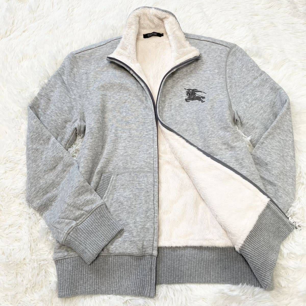 BURBERRY BLACK LABEL グレー ジップアップジャケット セール