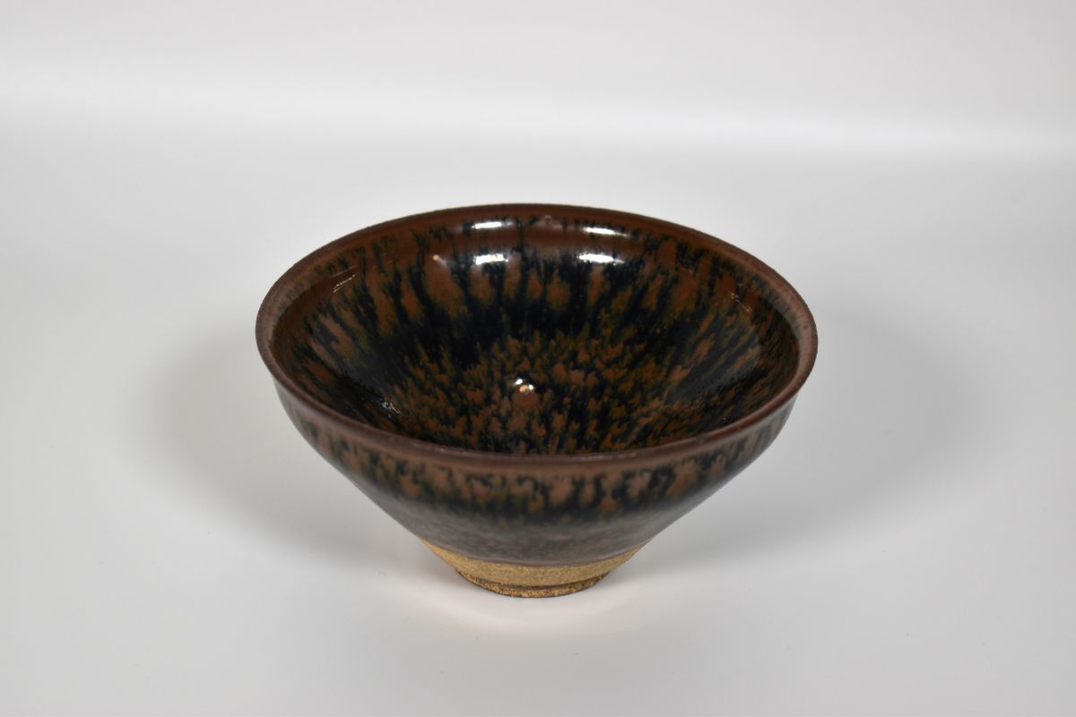 油滴 天目 茶碗 唐物 伝世品 中国 陶磁器 宋時代 建窯 天目茶碗 | OSIR