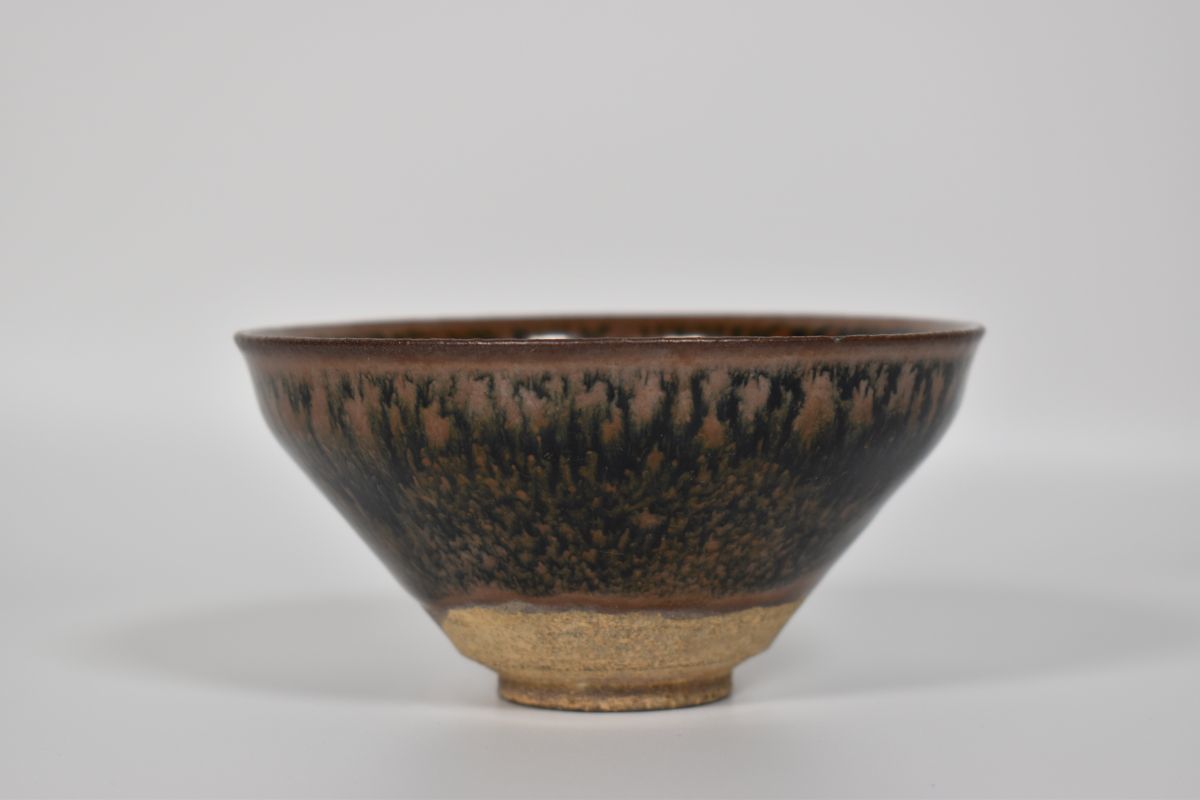 油滴 天目 茶碗 唐物 伝世品 中国 陶磁器 宋時代 建窯 天目茶碗 | OSIR